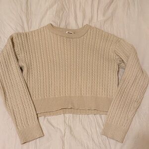 Cotton On Ribbed Knit Sweater in Cream